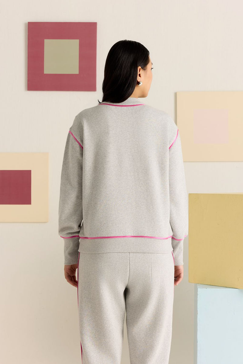 Ash Blush Melange Sweatshirt
