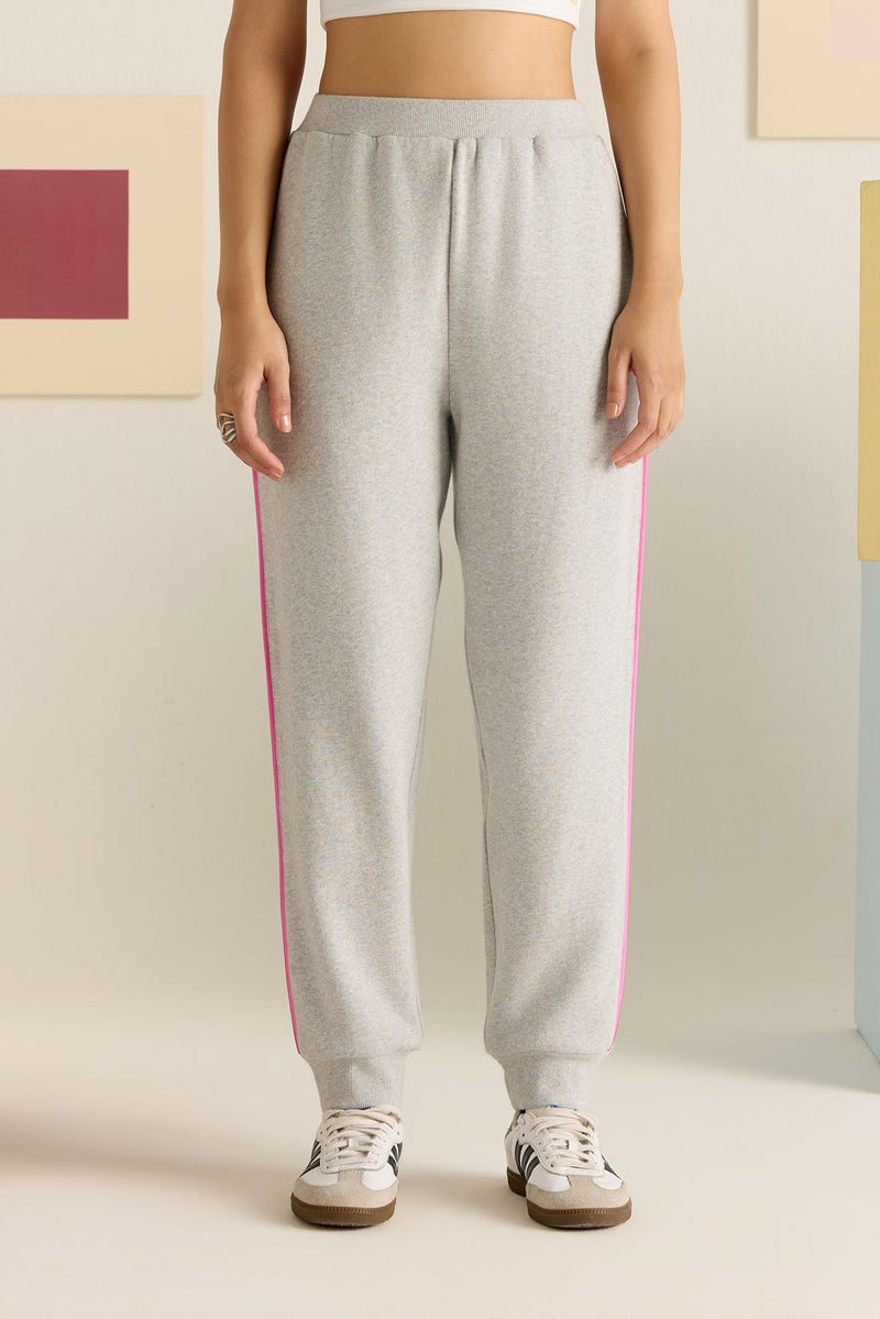 Ash Blush Melange Jogger Pants