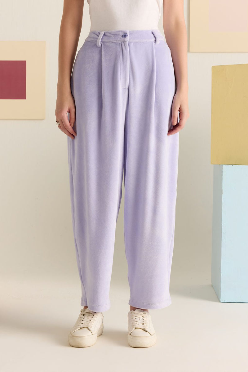Lace Shadow Velour Pants