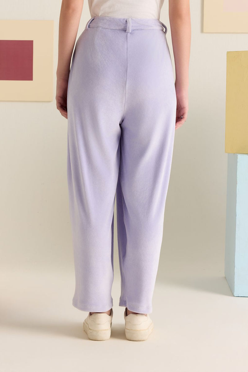 Lace Shadow Velour Pants