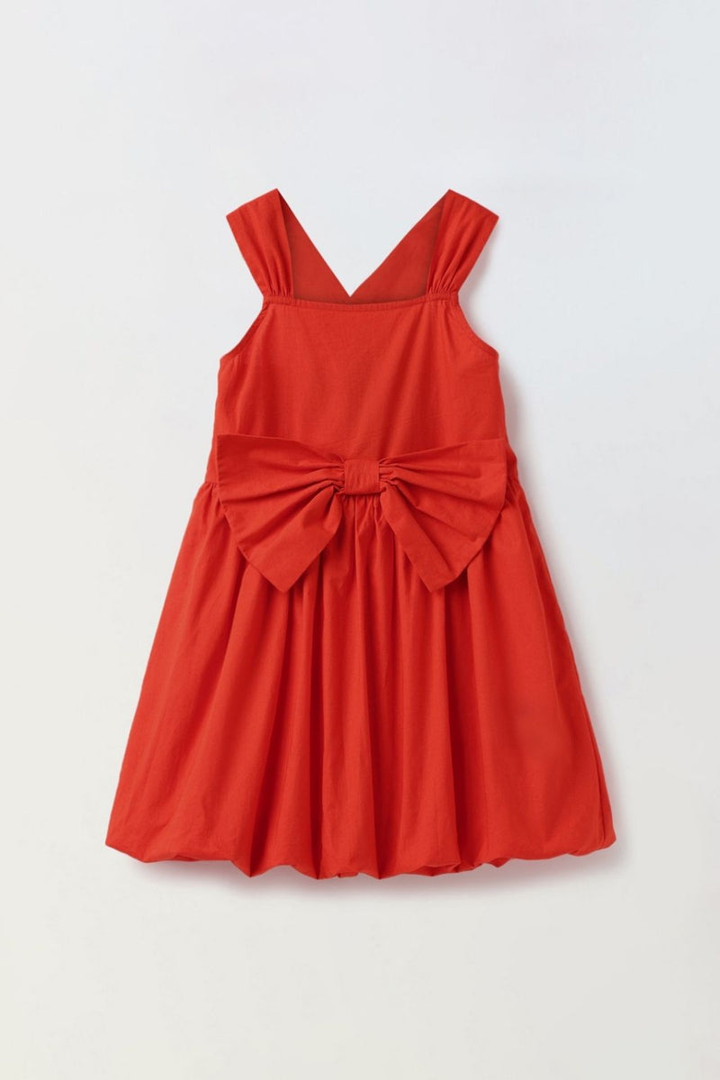 Red Bow A-line Dress