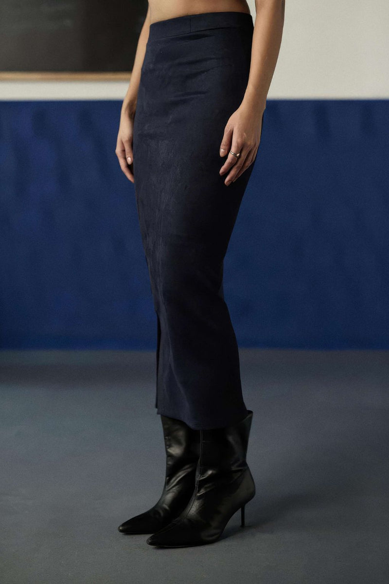 Indivra Suede Skirt