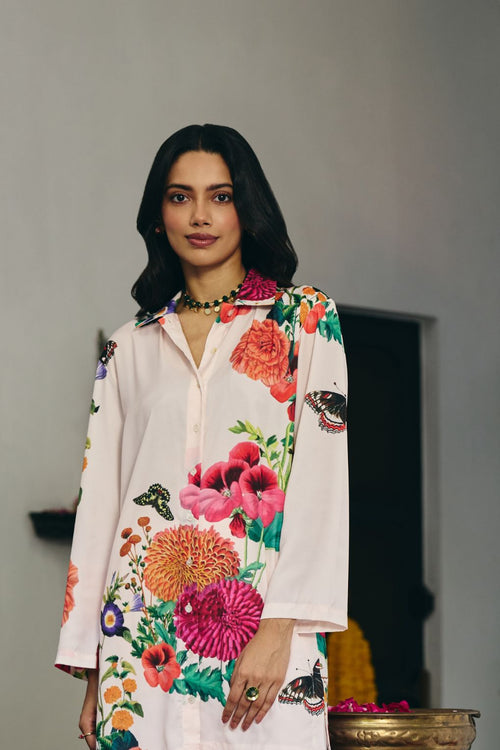 Garden Flutter Kurta Co-ord set