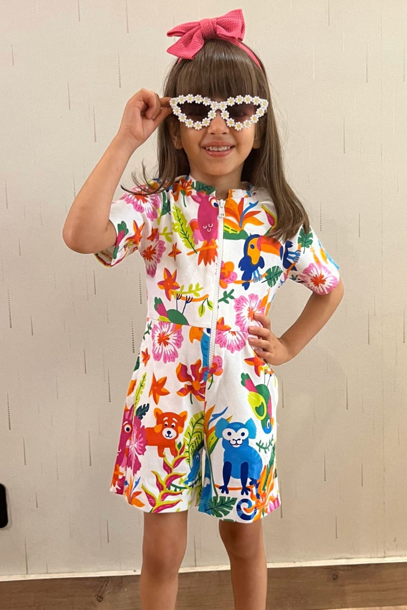 Interlock Tropical Print Dress