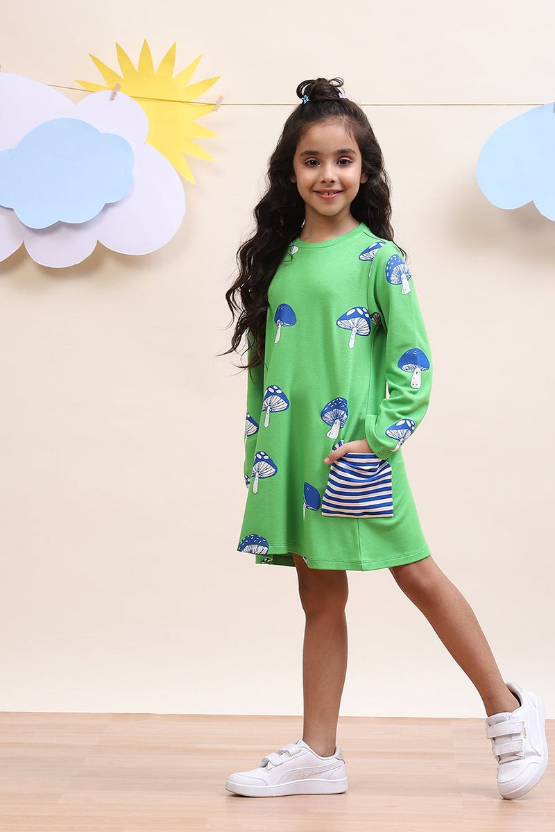 Spunkies Mushroom Printed Play Dress