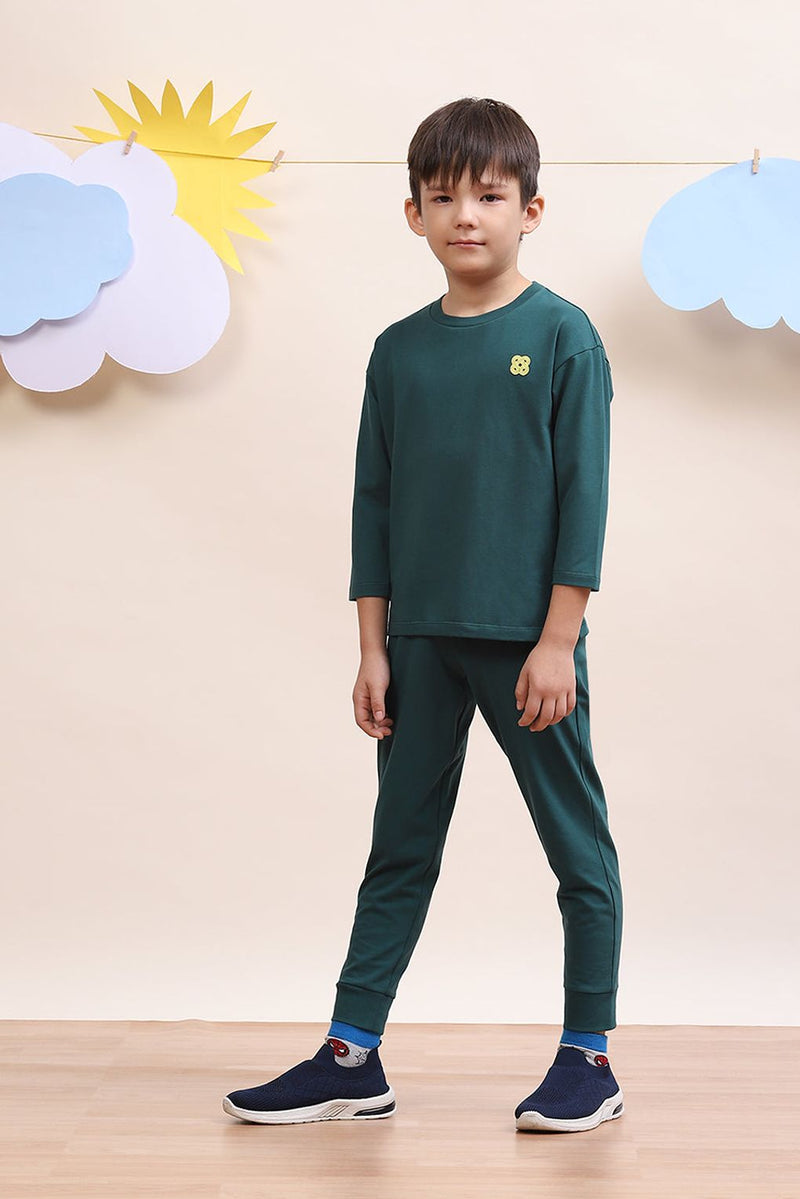 Spunkies Unisex Sporty Stride Terry Tracksuit Set