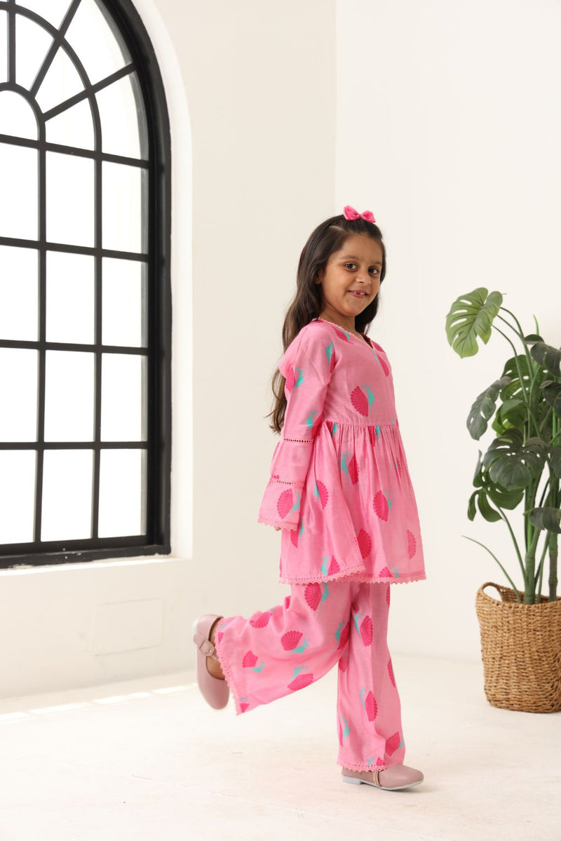 Spunkies Girls Pink Long Sleeve Kids Set