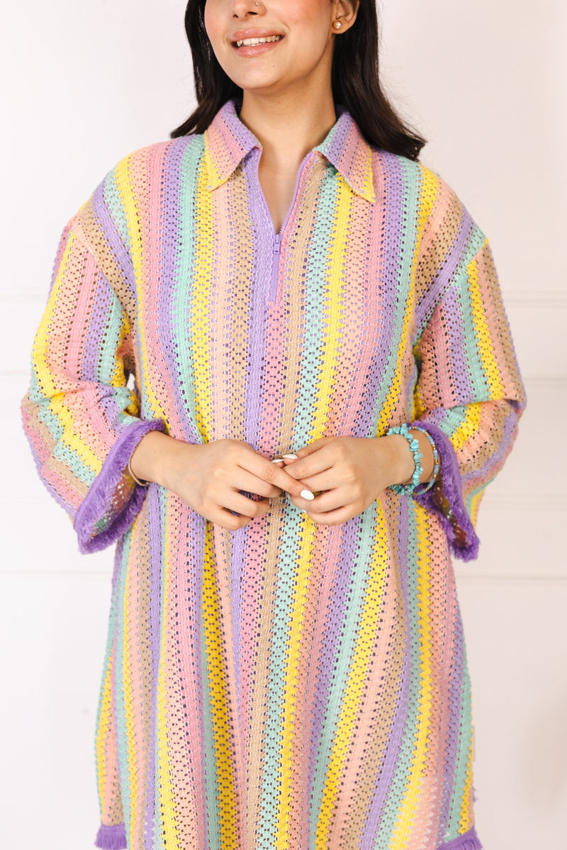 Cassata Swirl Collar Dress