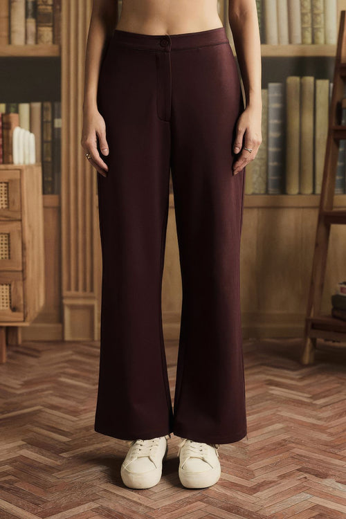 Wine Élan Pants