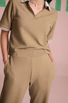 Comfique Texture Pants - Sand
