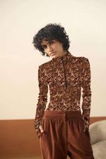 Mocha Wave Bodysuit
