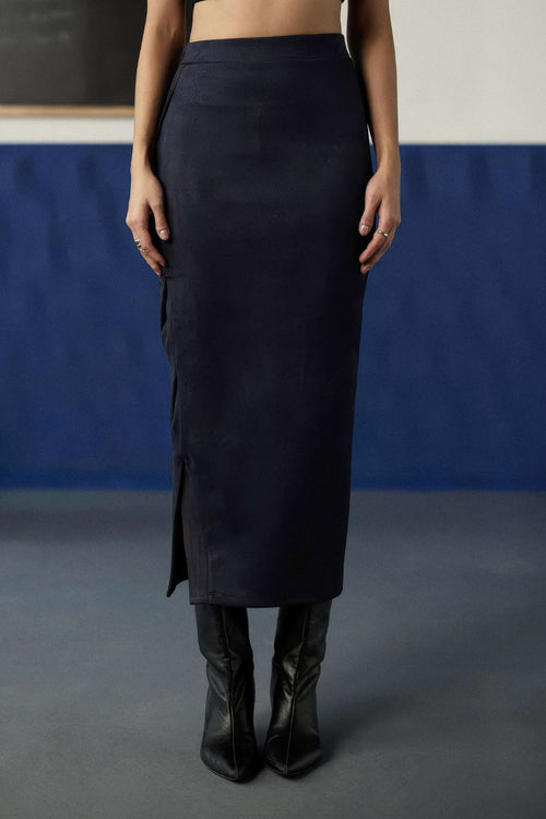 Indivra Suede Skirt