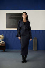 Indivra Suede Skirt