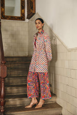 Kaleido Grid Collar Co-ord Set
