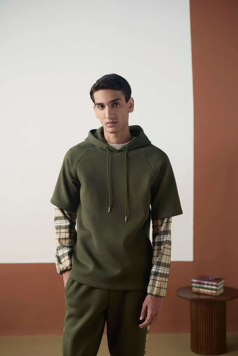 Olive Plaid Fusion Set