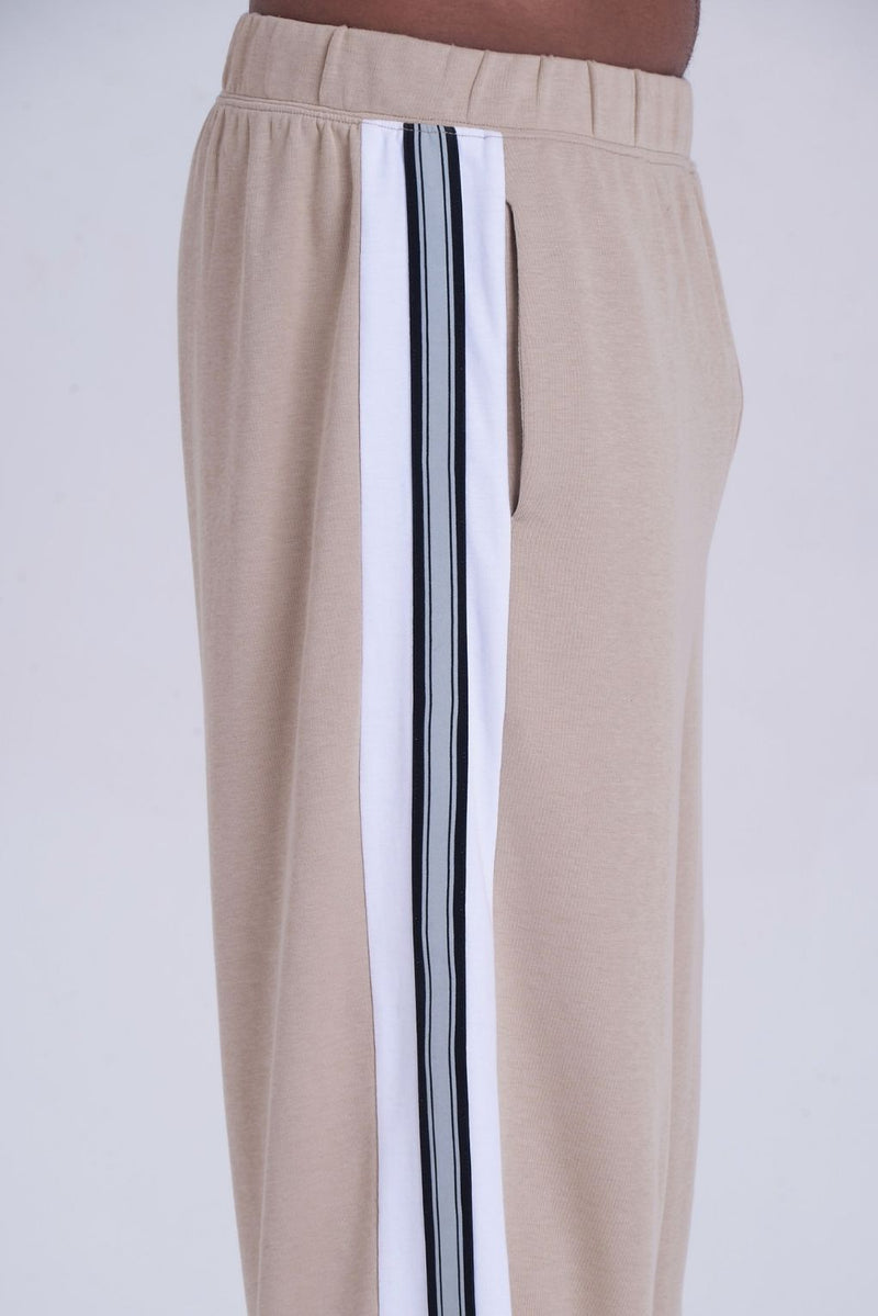 Linear Wide-Leg Pants