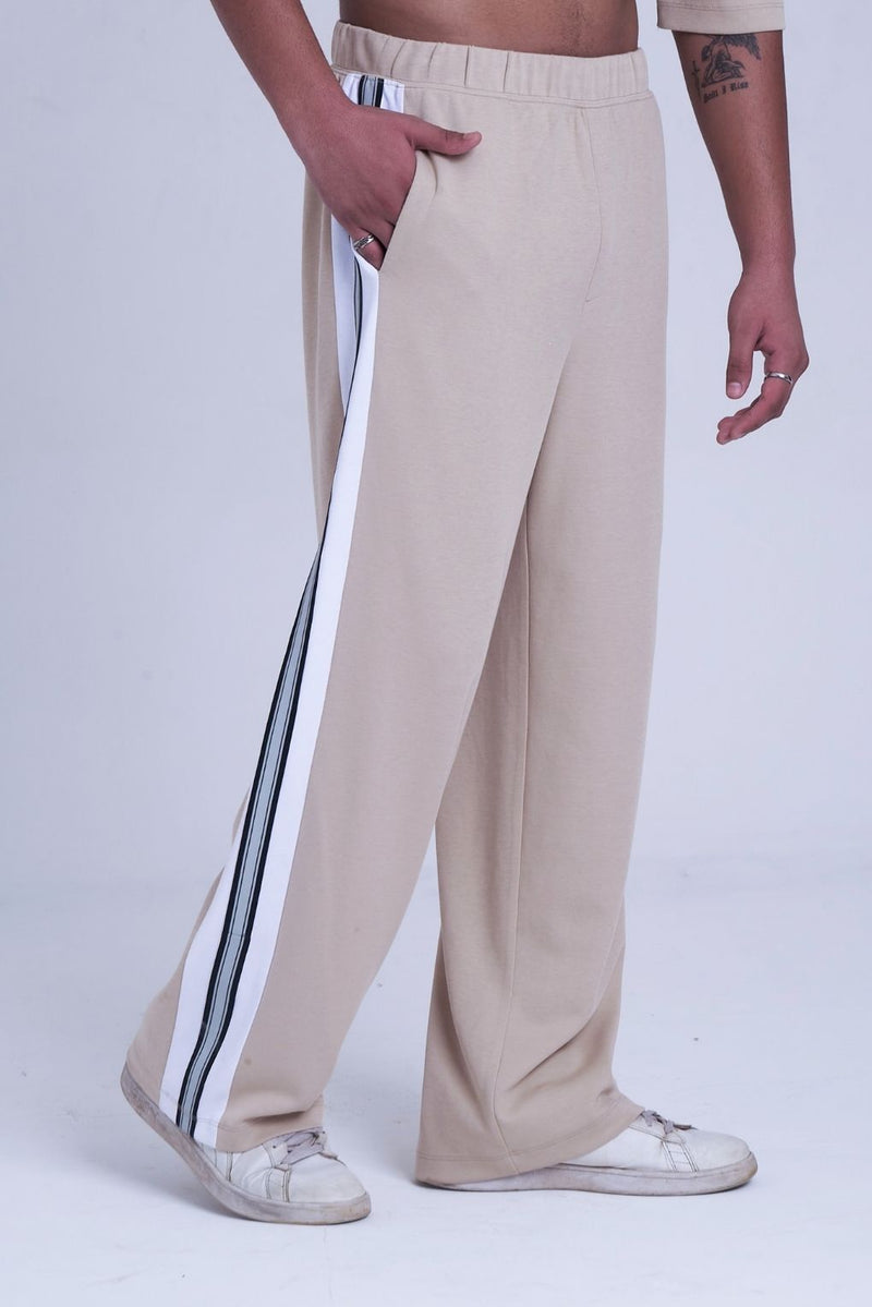 Linear Wide-Leg Pants