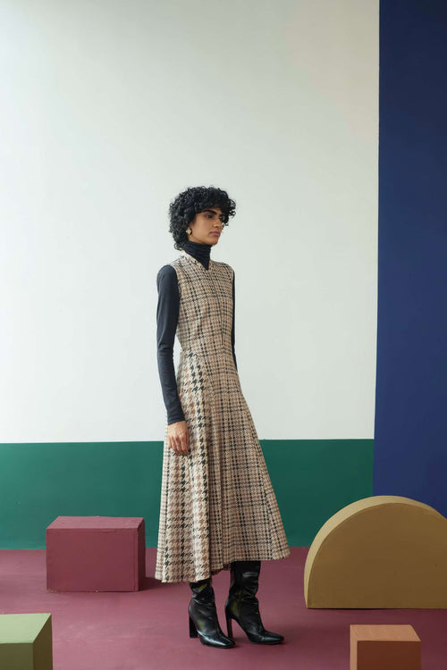 Houndstooth Swing Dress