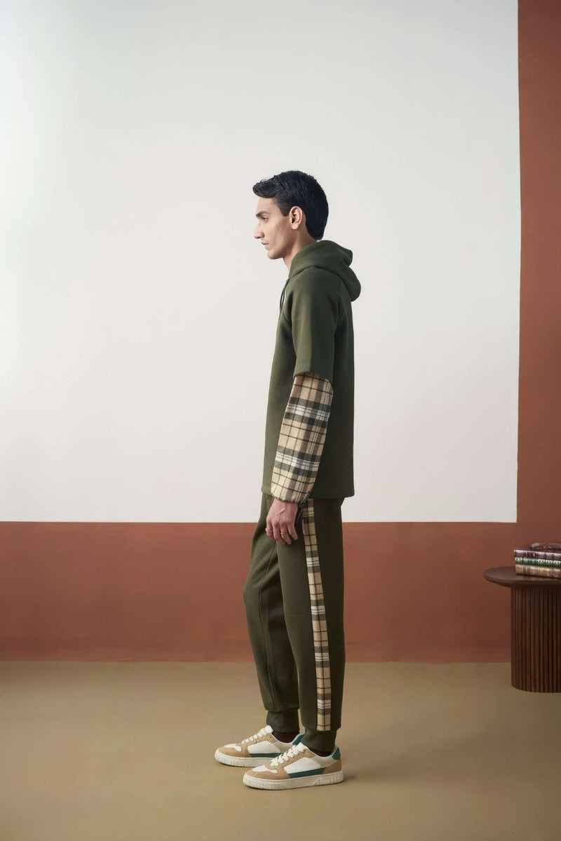 Olive Plaid Fusion Set