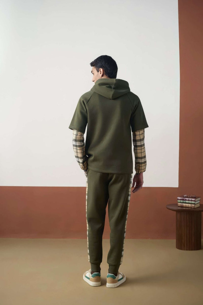 Olive Plaid Fusion Set