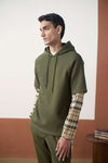 Olive Plaid Fusion Hoodie