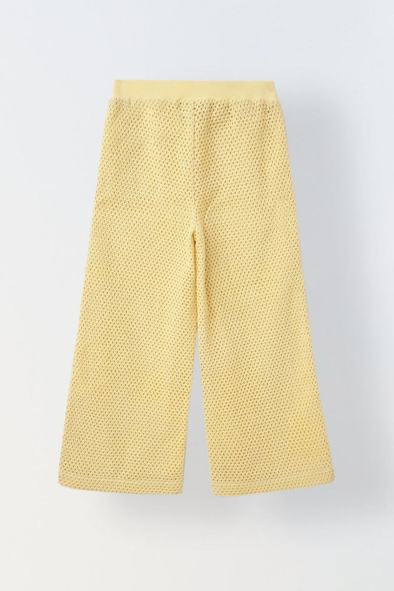 Yellow Crochet Co-ord Set