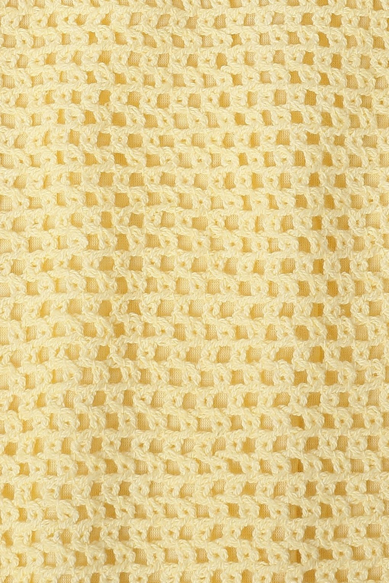 Yellow Crochet Co-ord Set