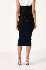 Noir Lace-Up Skirt