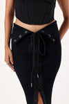 Noir Lace-Up Duo Co-ord Set