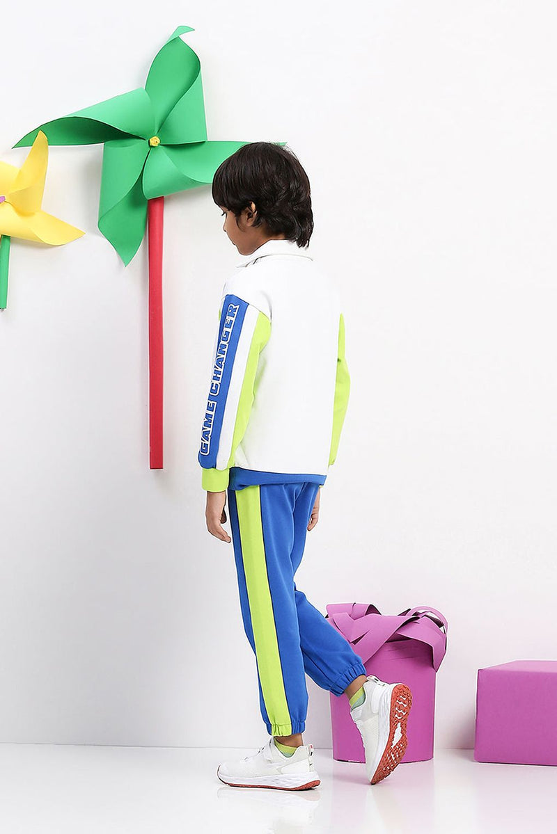 Spunkies Boys' "Game Changer" Colorblock Tracksuit - Bold & Sporty Two-Piece Set