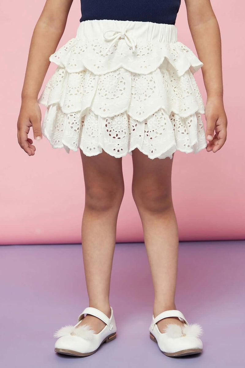 Schiffli Frill Skirt