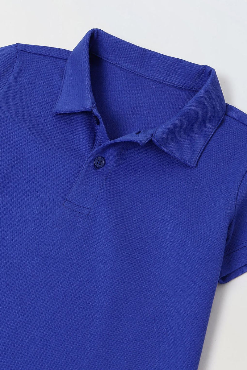 Spunkies Blue Short Sleeves Polo Tshirt