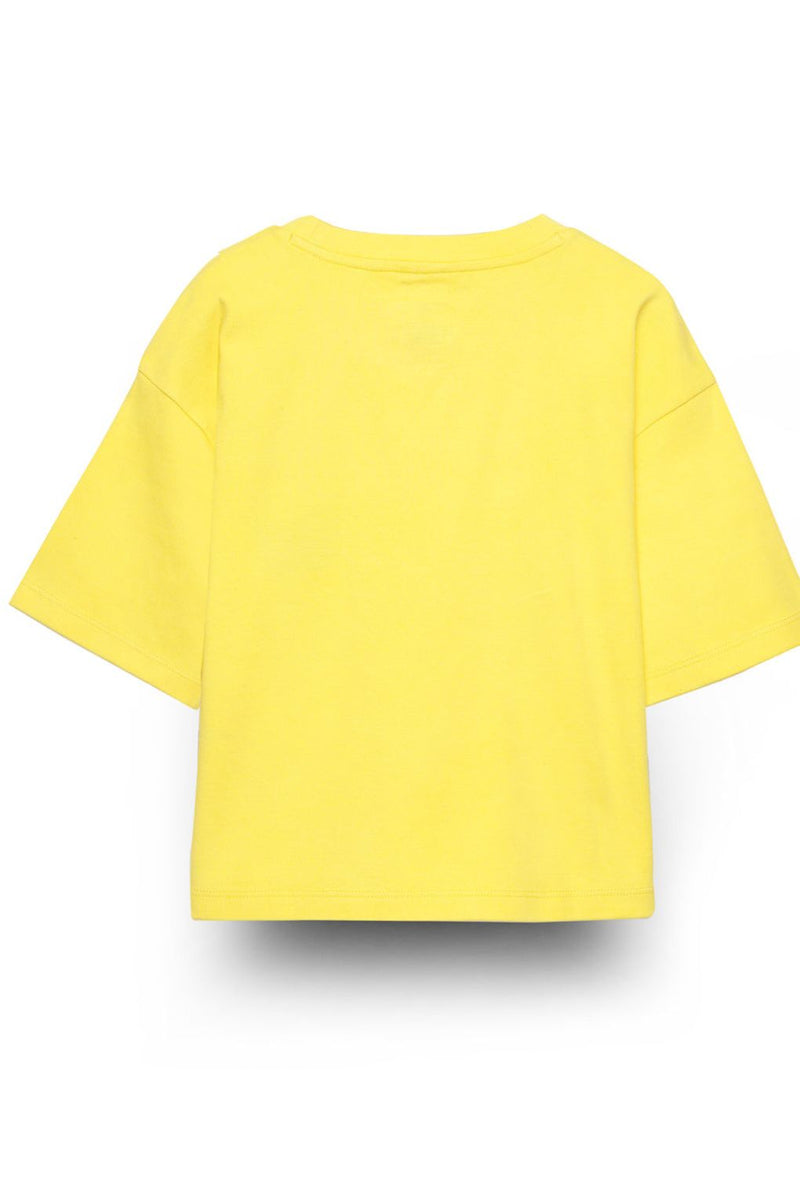 Everyday IceCream Yellow Embroidered Top