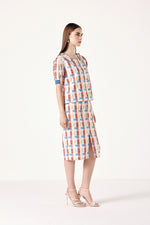 Game - Grid Linen Skirt