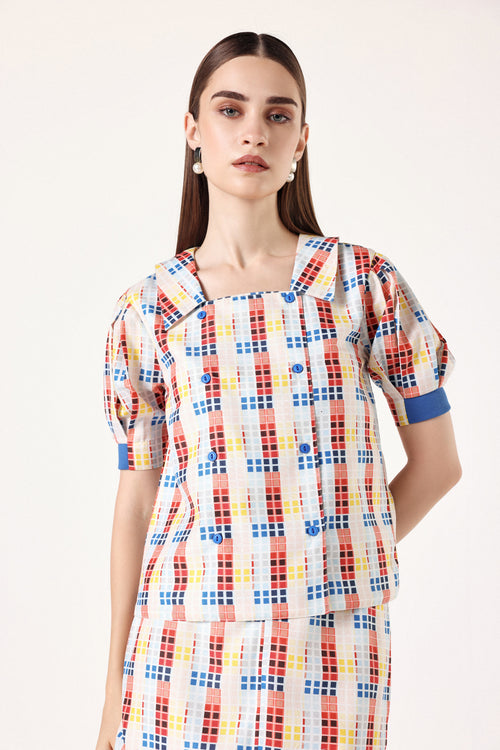 Game - Grid Linen Co-ord Set