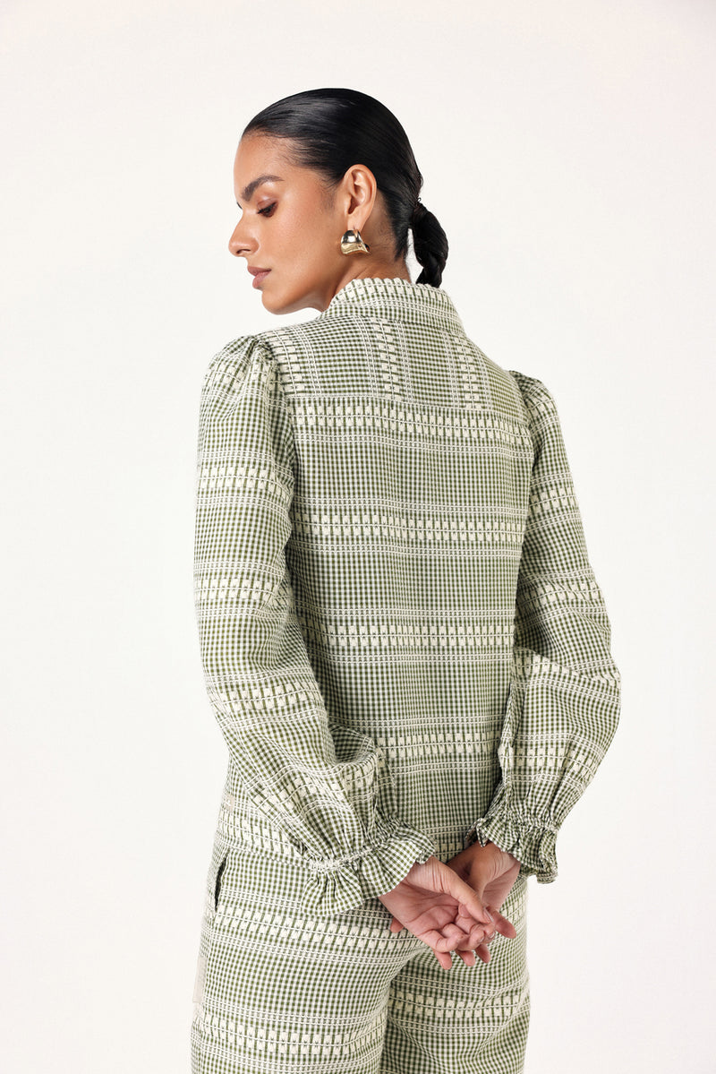 Gingham Oasis Top