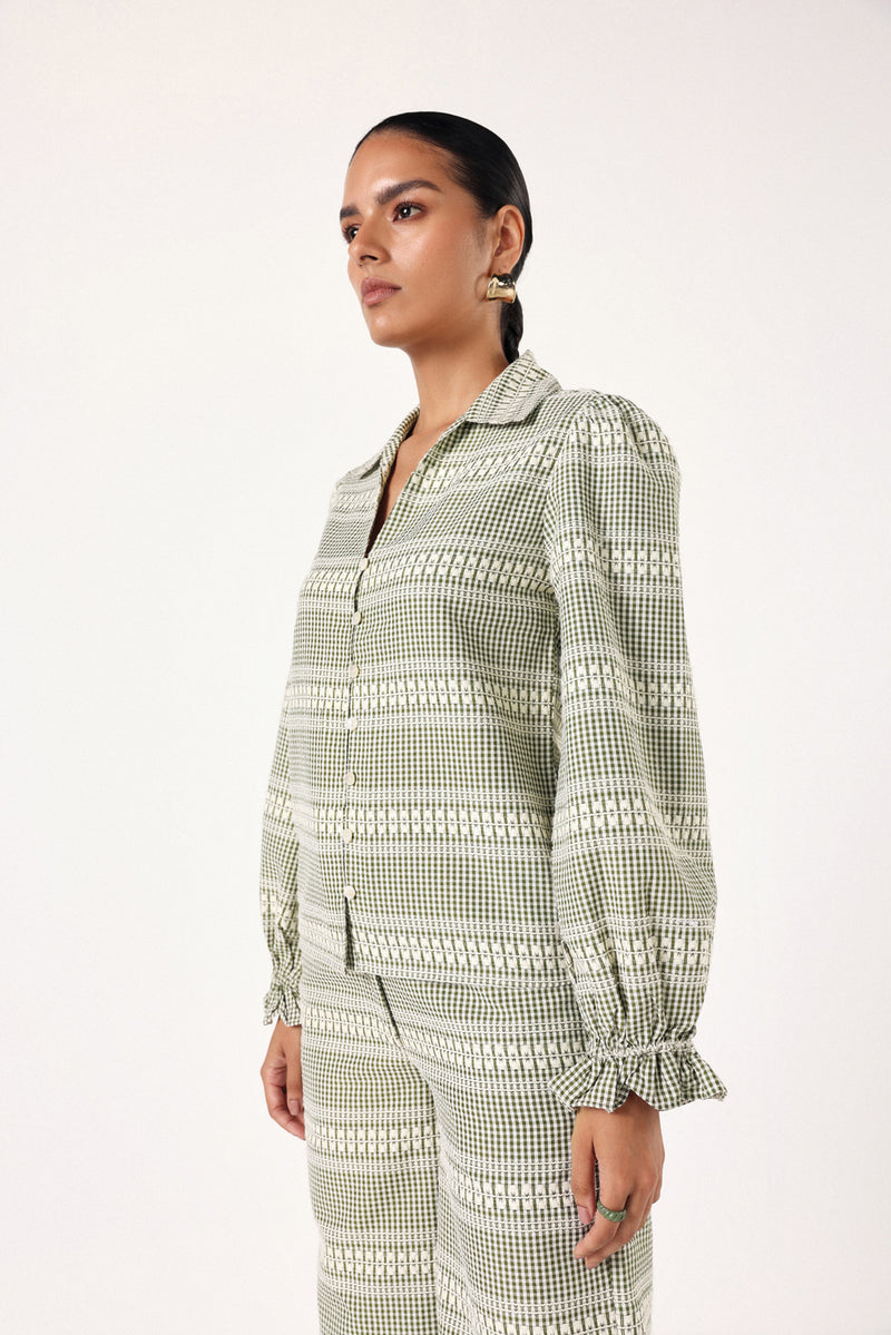 Gingham Oasis Top
