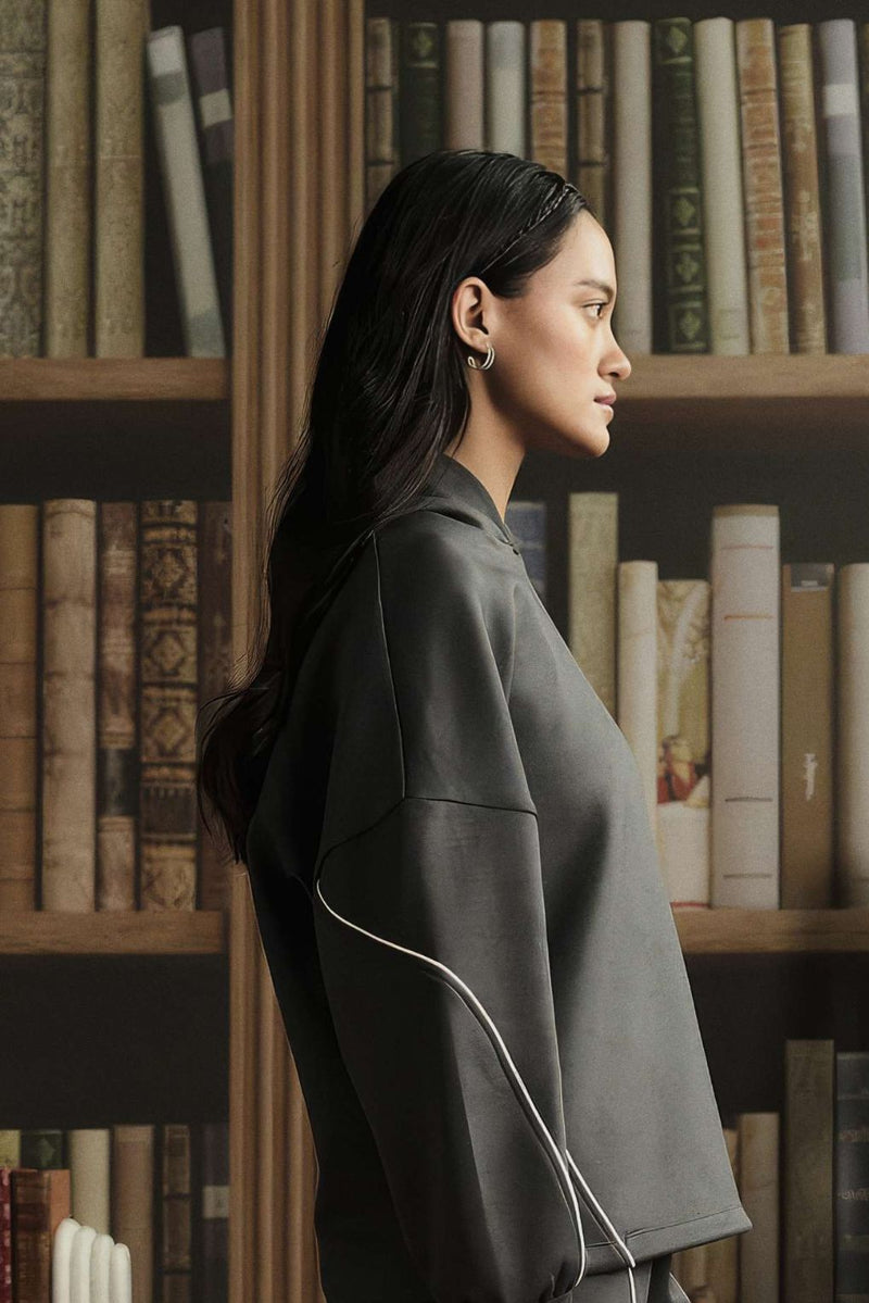 Slate Ease Oversize Hoodie
