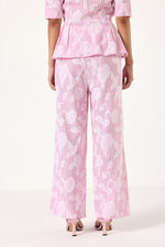 Floral Textured Pants