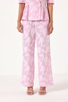 Floral Textured Pants