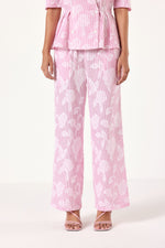 Floral Textured Pants