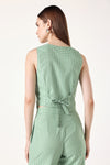 Tartan-Twist Vest