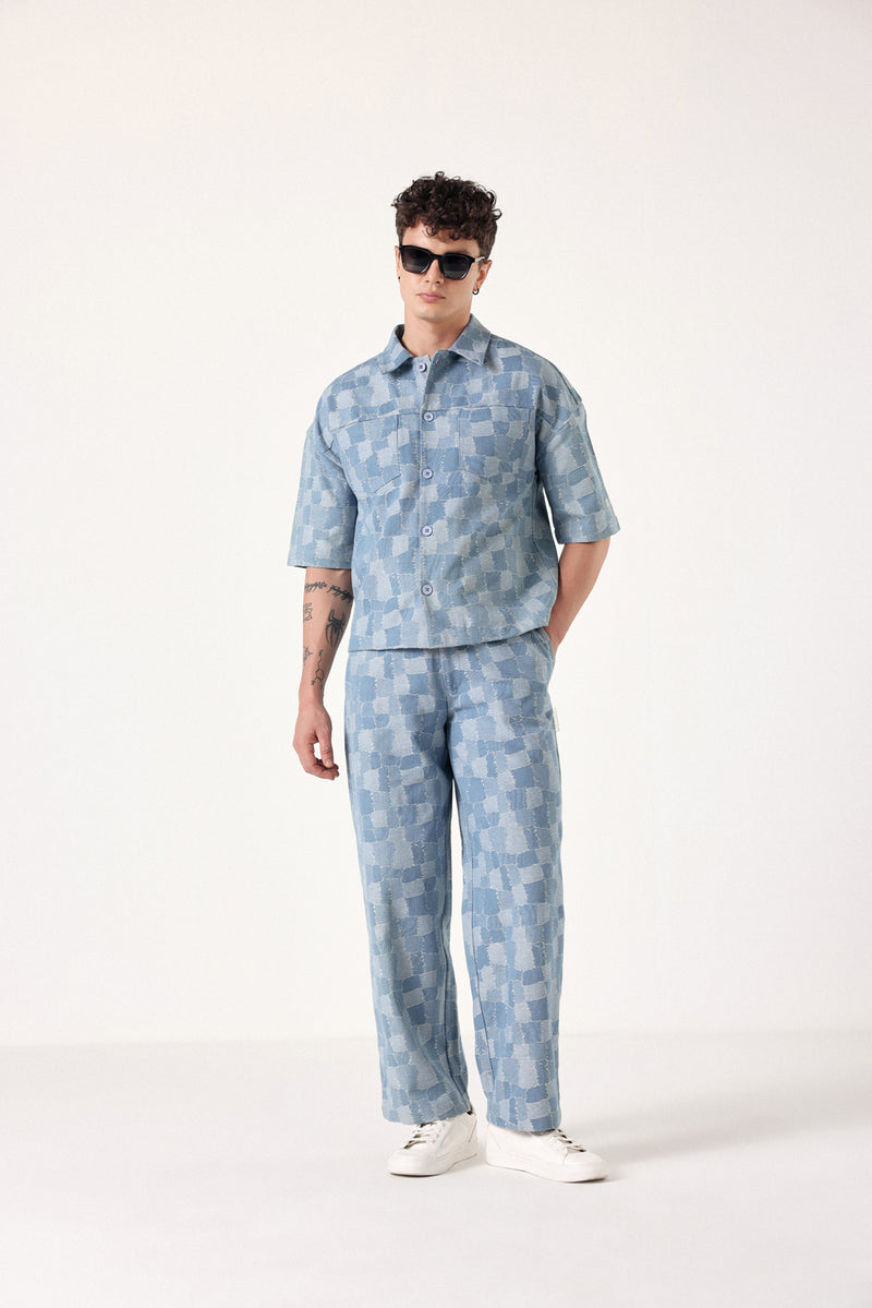 Grid- Lock Denim Shirt