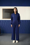 Azure Calm Tuck Pants