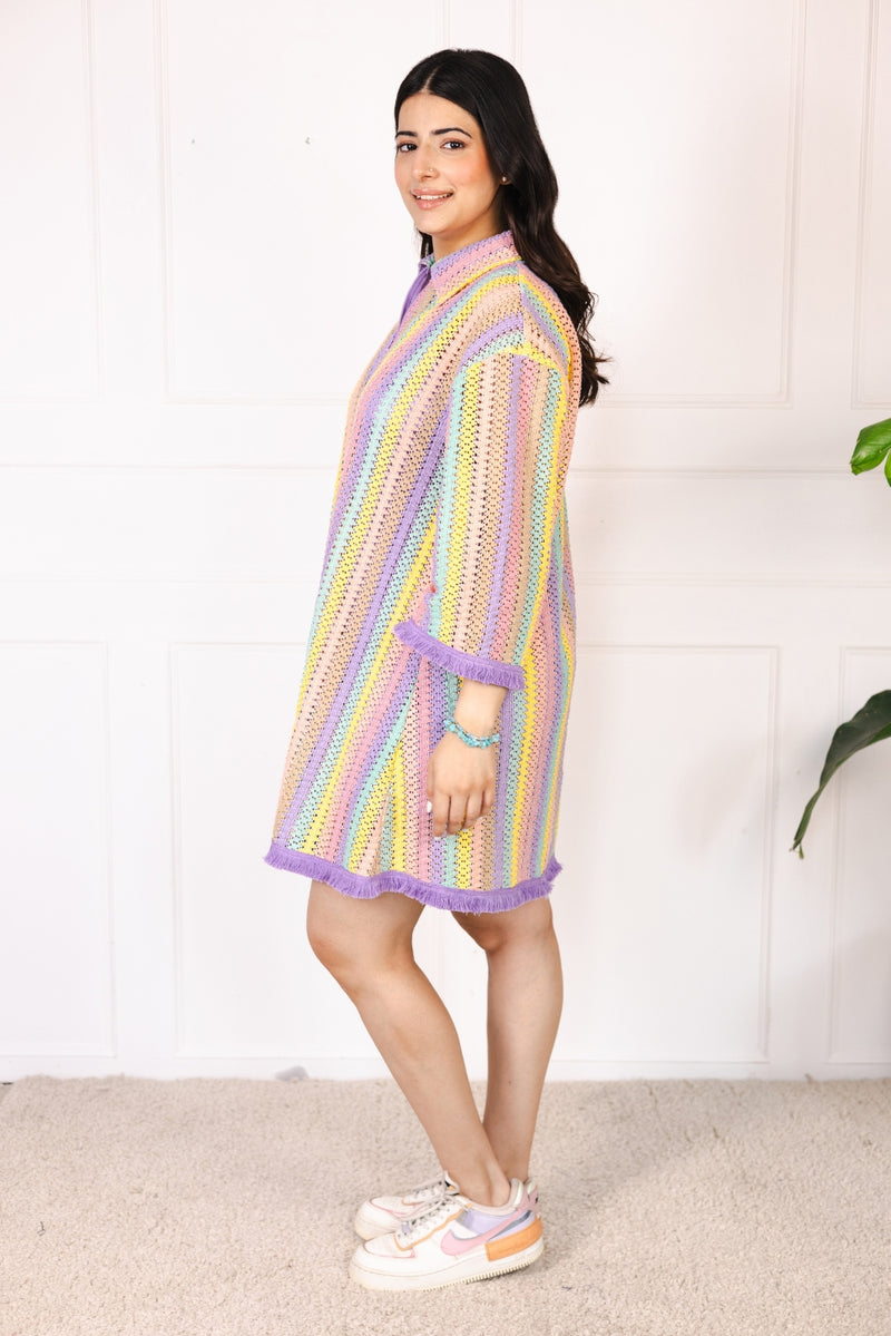 Cassata Swirl Collar Dress