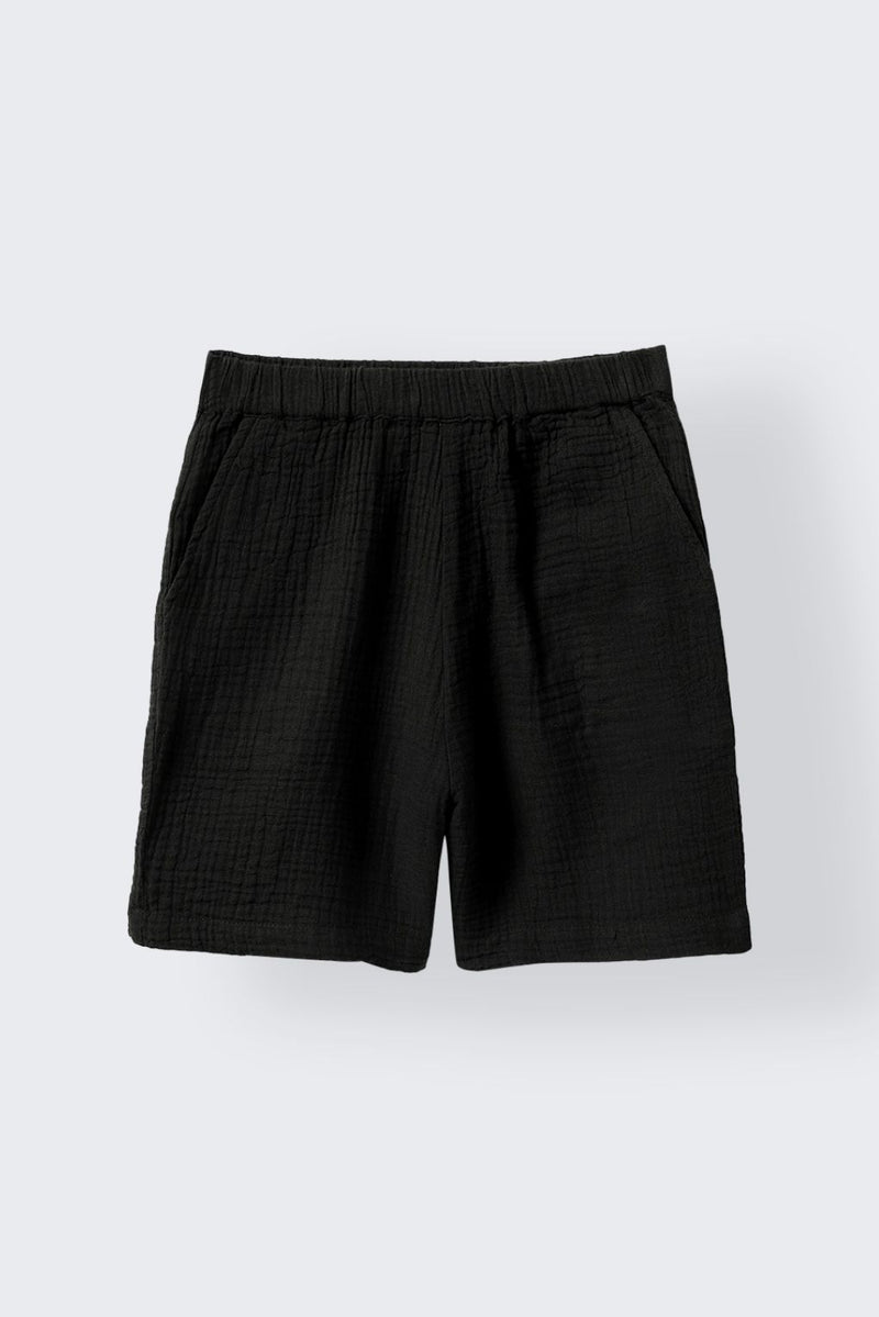Boys Black Gauze Summer Set