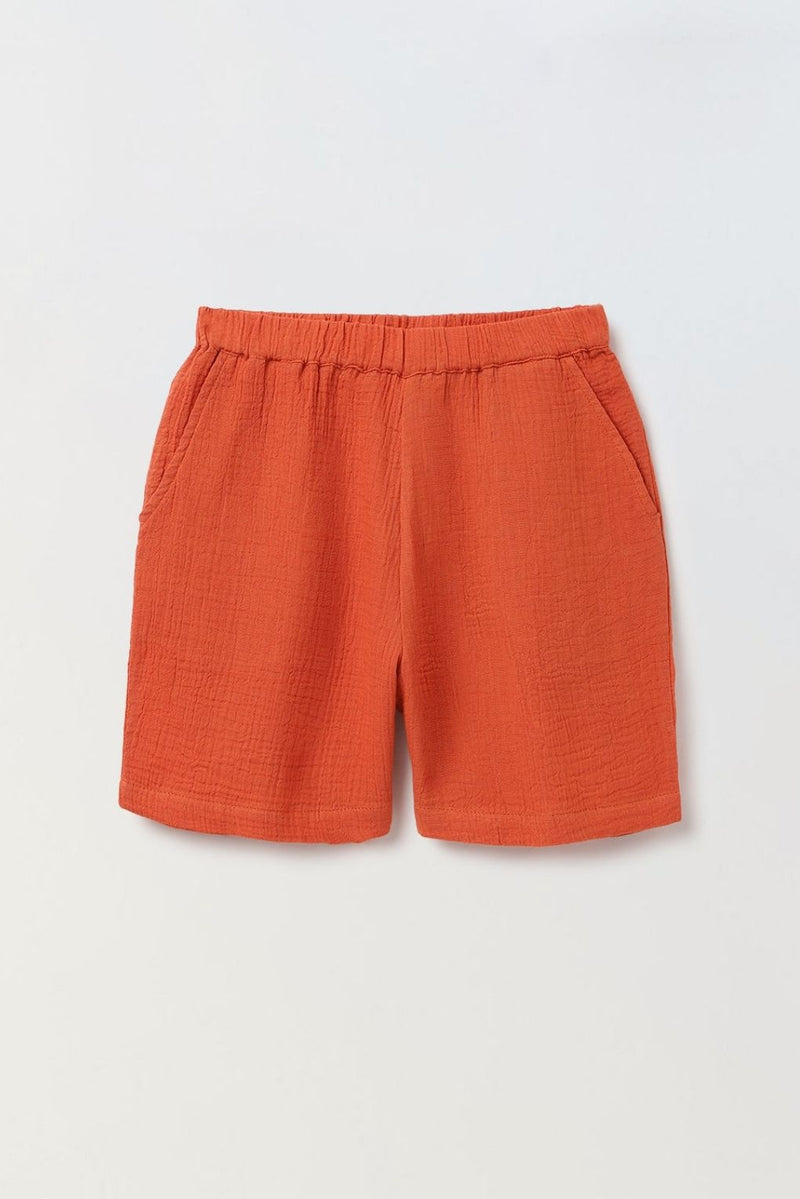 Boys Red Gauze Summer Set