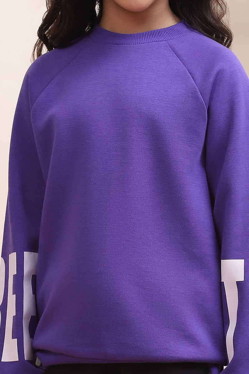 Spunkies Classy Unisex Purple Jacket With Black Jogger