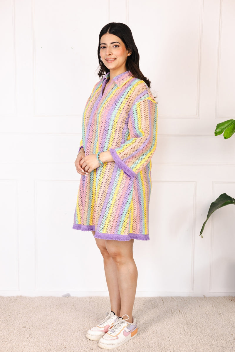 Cassata Swirl Collar Dress