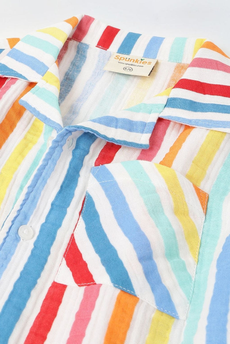 Boys Striped Summer Wear Set